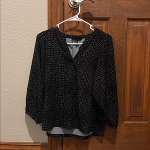 Banana Republic Black and White Polka Dot Blouse